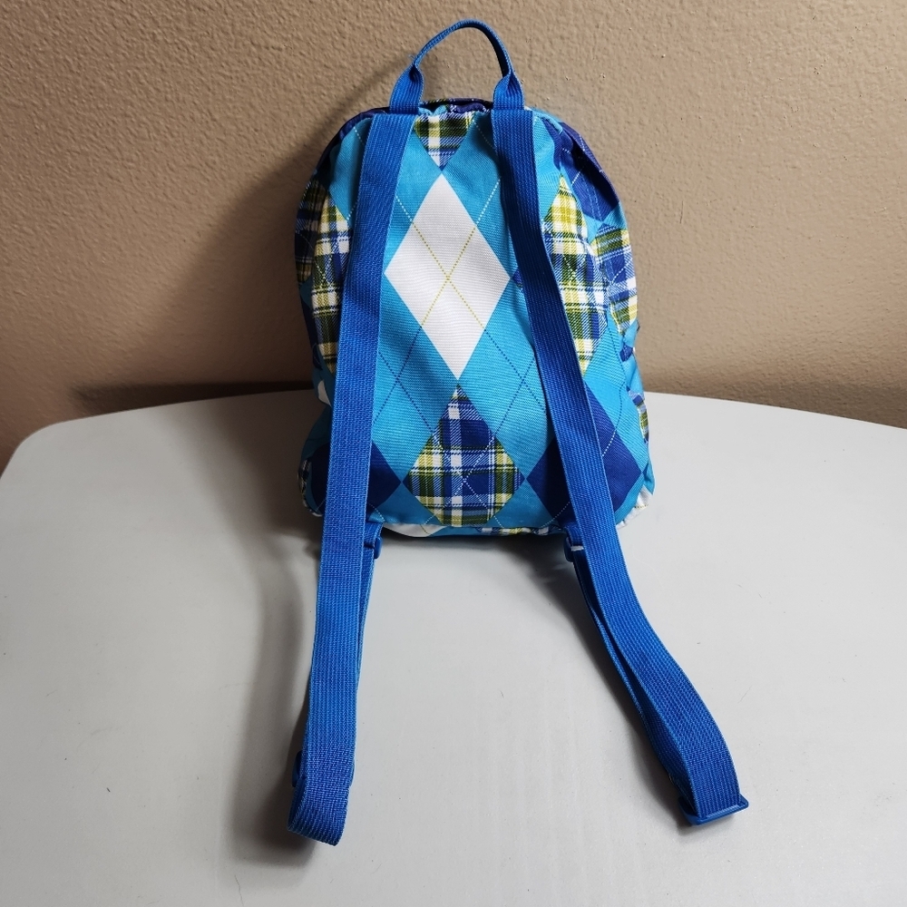 Jansport Blue Argyle Mini Backpack - Picture 5 of 9